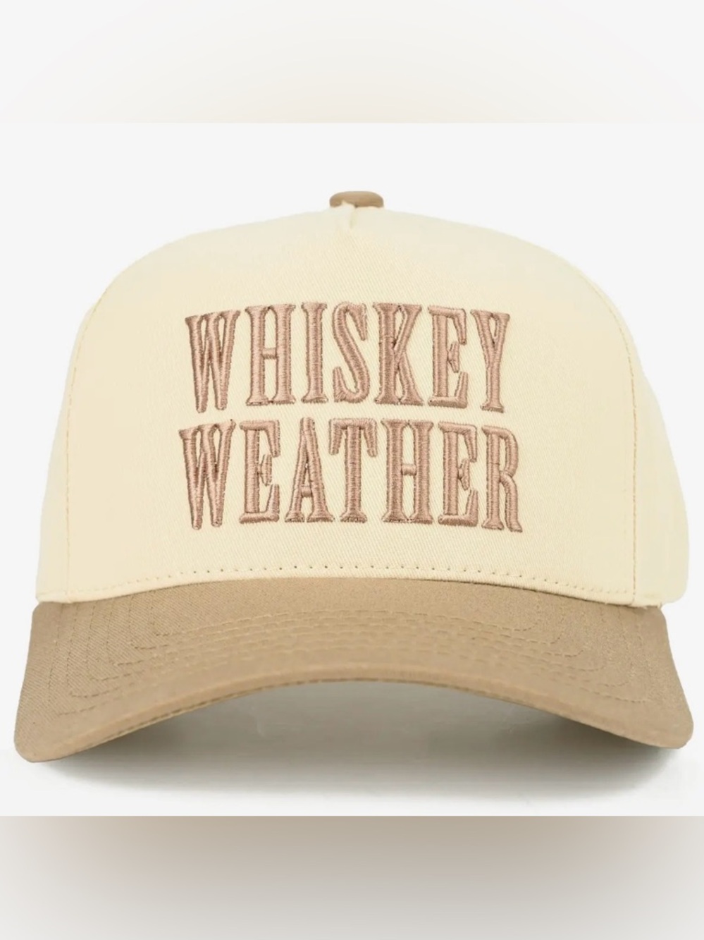 Whiskey Weather Two-Tone Embroidered Cap - Picture 2 of 5